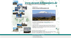 Desktop Screenshot of mount-kilimanjaro.de